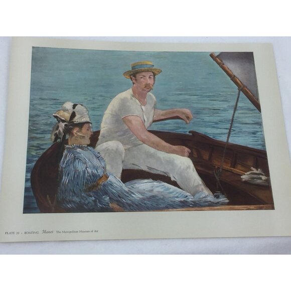 Boating Print Vintage Eduoard Manet 25432 - Picture 3 of 3
